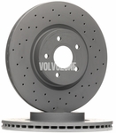 Front brake disc (320mm) P1 V40 II(XC) perforated