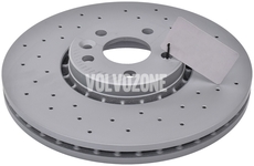 Front brake disc (328mm) P3 (-2015) XC60 ribbed around the center, perforated