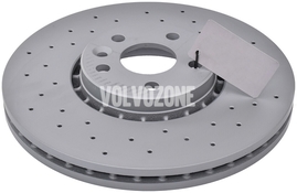 Front brake disc (328mm) P3 (-2015) XC60 ribbed around the center, perforated