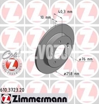Rear brake disc (280mm) P1 V40 II(XC)