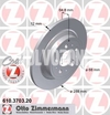 Rear brake disc (288mm) P2 S60/S80/V70 II/XC70 II