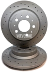 Rear brake disc (288mm) P2 S60/S80/V70 II/XC70 II perforated