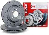 Rear brake disc (308mm) P3 XC90 perforated
