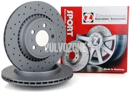 Rear brake disc (308mm) P3 XC90 perforated