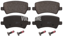Rear brake pads (electric parking brake)(solid disc) P3 S80 II/V70 III/XC70 III