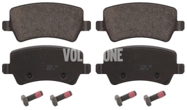 Rear brake pads (electric parking brake)(solid disc) P3 S80 II/V70 III/XC70 III