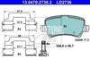 Rear brake pads (electric parking brake)(ventilated disc) P3 S60 II(XC)/V60(XC) XC60 S80 II/V70 III/XC70 III
