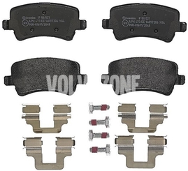 Rear brake pads (electric parking brake)(ventilated disc) P3 S60 II(XC)/V60(XC) XC60 S80 II/V70 III/XC70 III