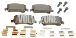 Rear brake pads (electric parking brake)(ventilated disc) P3 S60 II(XC)/V60(XC) XC60 S80 II/V70 III/XC70 III