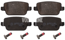Rear brake pads (manual parking brake)(solid disc) P3 S80 II/V70 III/XC70 III