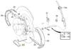 Parking brake expander P80 S70/V70(XC) with AWD (OEM)