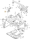 Engine mounting right P2 XC90 4.4 V8 (OEM)