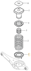 Rear spring mount spacer lower P3 S60 II(XC)/V60(XC)/XC60 S80 II/V70 III/XC70 III (OEM)