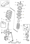 Front spring seat S40/V40 (2001-) (OEM)