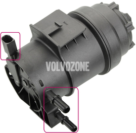 Fuel filter with heating 2.0D, 2.0 D2/D3/D4/D5, 2.4D/D5 4-5 valec P3 (Variant code C101) (OEM)