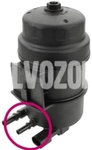 Fuel filter with heating 2.0 D3/D4, 2.4D/D5 P1, 2.0D, 2.0 D2/D3/D4/D5, 2.4D/D5 4-5 valec P3 (Variant code C102)