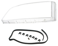 Headlight lens left P80 C70 (2003-) clear glass