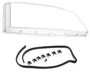 Headlight lens right P80 C70 (2003-) clear glass