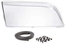Headlight lens right xenon S40/V40 clear glass