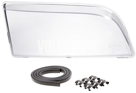 Headlight lens right xenon S40/V40 clear glass (OEM)