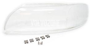 Headlight lens left xenon P2 (-2004) S60/V70 II/XC70, S60R/V70R II (2004-)