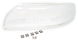 Headlight lens left xenon P2 (-2004) S60/V70 II/XC70, S60R/V70R II (2004-) (OEM)