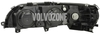Headlight right P2 (-2004) V70 II/XC70 II H7