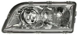 Headlight left dual S40/V40 (1999-) chrome 4 PIN