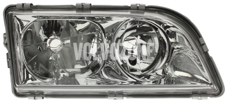Headlight right dual S40/V40 (1999-) chrome 4 PIN