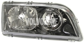 Headlight right dual S40/V40 (2000-2002) black