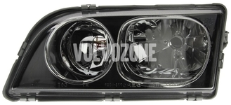 Headlight left dual S40/V40 (2003-) black