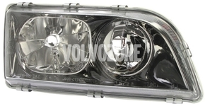 Headlight right xenon S40/V40 (-2002) D2R black