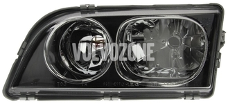 Headlight left xenon S40/V40 (2003-) D2R black
