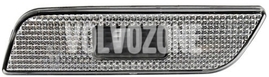 Side marker light left P2 S80 transparent (OEM)