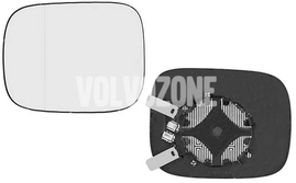 Outside mirror glass left P2 (2007-2009) XC70 II/XC90, P3 XC70 III (-2010) driver side