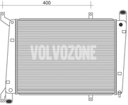 Engine radiator 1.9DI (70kW) S40/40