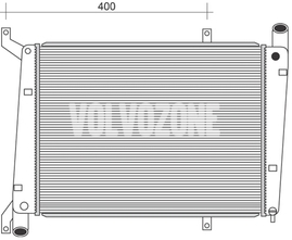 Engine radiator 1.9DI (70kW) S40/40