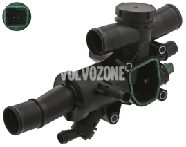 Engine coolant thermostat with temperature sensor 2.0D P1 P3