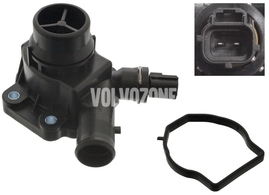 Thermostat housing with temperature sensor 3.2 P2 XC90, 3.2/T6 P3