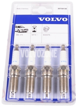 Spark plugs 4 cylinder engines 2.0T/T5 (2010-2014) P3 S60 II/V60/XC60 S80 II/V70 III (OEM)