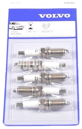 Spark plugs 5 cylinder engines 2.5 T5 (2013-2016) P3 S60 II(XC)/V60 XC/XC60/S80 II, P1 V40 II(XC) (OEM)