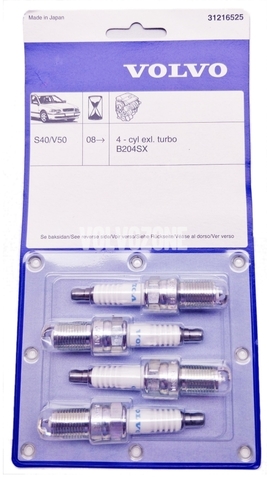 Spark plugs 2.0 P3 S80 II/V70 III (OEM)