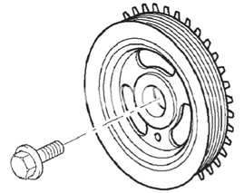 Crankshaft belt pulley 2.0 P3 S80 II/V70 III (OEM)