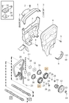 Camshaft adjustment belt gear 5 cylinder engines (1999-) P80, P2 (OEM)