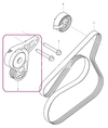 Auxiliary belt tensioner 1.6 T2/T3/T4 P1 P3 (OEM)