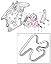 Auxiliary belt guide pulley 4.4 V8 P2 XC90/P3 S80 II (OEM)