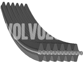 Auxiliary belt P2 except TDI S60/S80/V70 II/XC70 II/XC90 1825mm (new type)