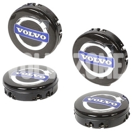 Wheel center cap kit (64mm) black new design (OEM)