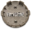 Wheel center cap (64mm) graphite, chrome (OEM)