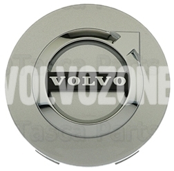 Wheel center cap (64mm) silver, chrome (OEM)